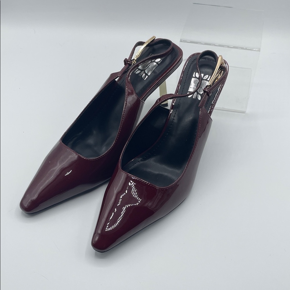 Women’s Chic Maroon Slingback Heels size 10